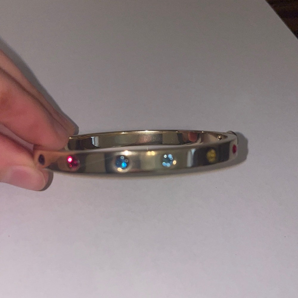 Rhinestone gold bracelet